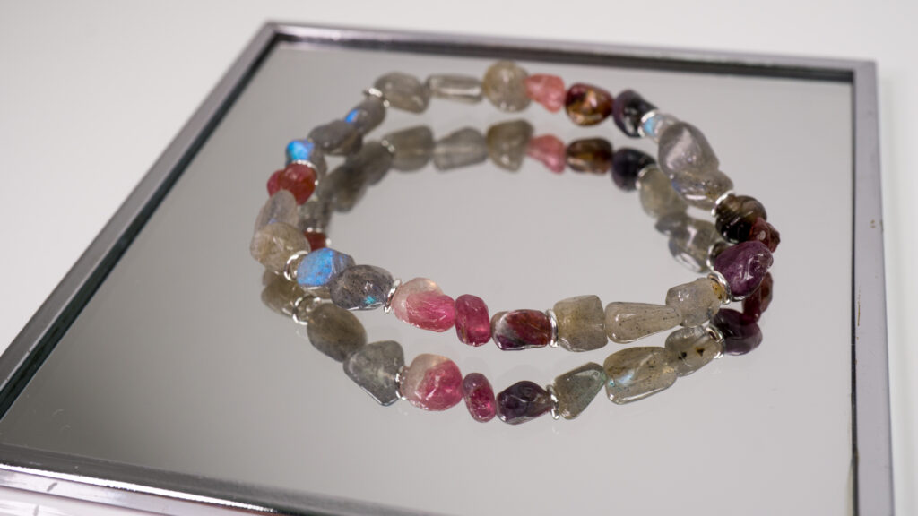Ankastück Armband mit Turmalin und Labradorit